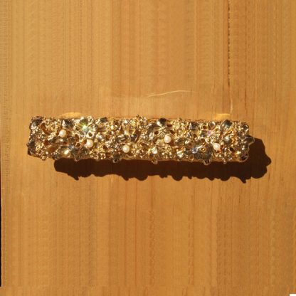0196 maniglia con strass e perline