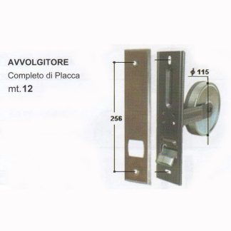 11 avvolgitore per persiane fori mm 256
