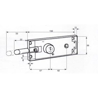 106 serratura a fascia da applicare quadro 8 - immagine 2