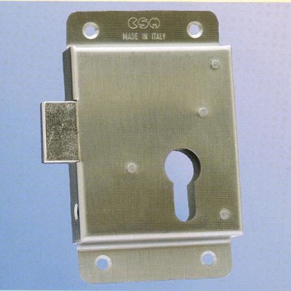 730 serratura da applicare in acciaio Inox con catenaccio una mandata******CHIEDERE PER DISPONIBILITA'******