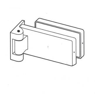 505V  cerniera con corpo anodizzato per porte in vetro con spessore da mm 8-10