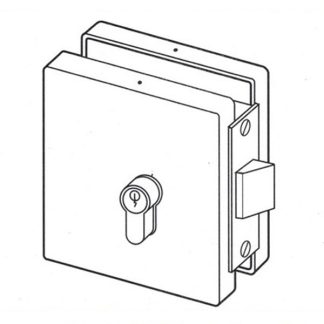 572V  serratura per porte in vetro con spessore da mm 8-12