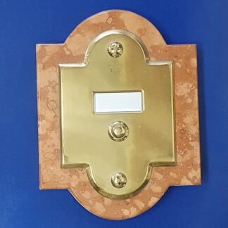 1001-1 pulsantiera 1 nominativo base in marmo € 40,00 + IVA