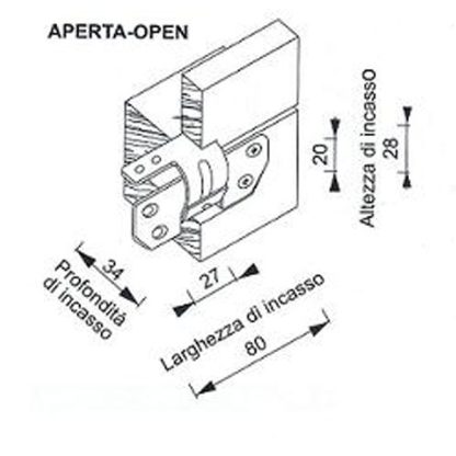 FS348 cerniera a scomparsa - immagine 3