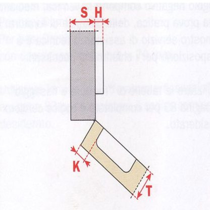S107 cerniera per mobili Collo 37 - immagine 2