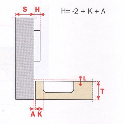 S102 cerniera per mobili. Sormonto 0 - immagine 2