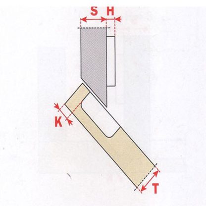 S109 cerniera per mobili Collo 45 - immagine 2
