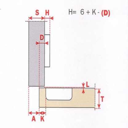S104 cerniera per mobili sormonto 9 - immagine 2